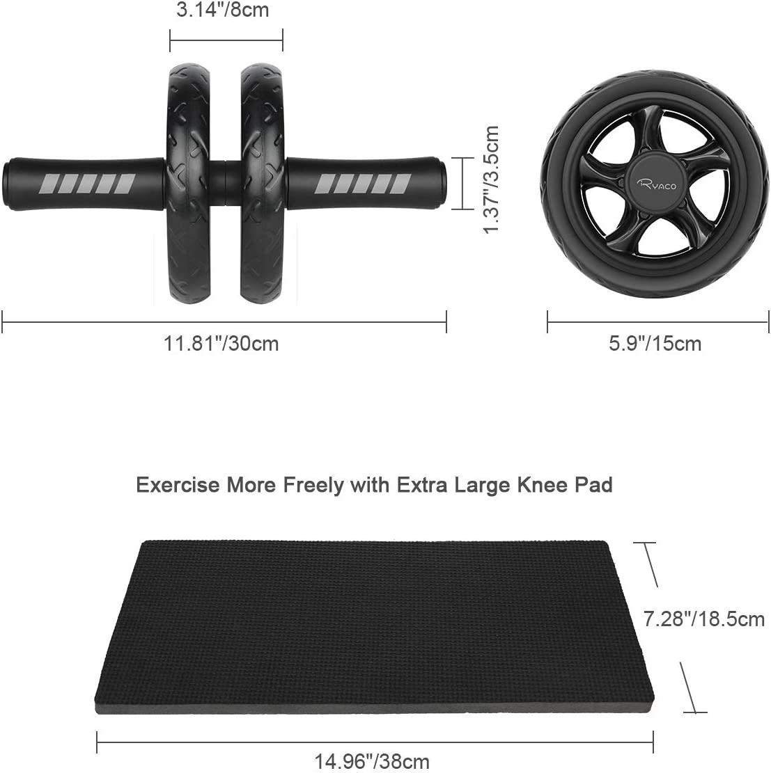 AB Roller Bauchtrainer inkl. Knieauflage