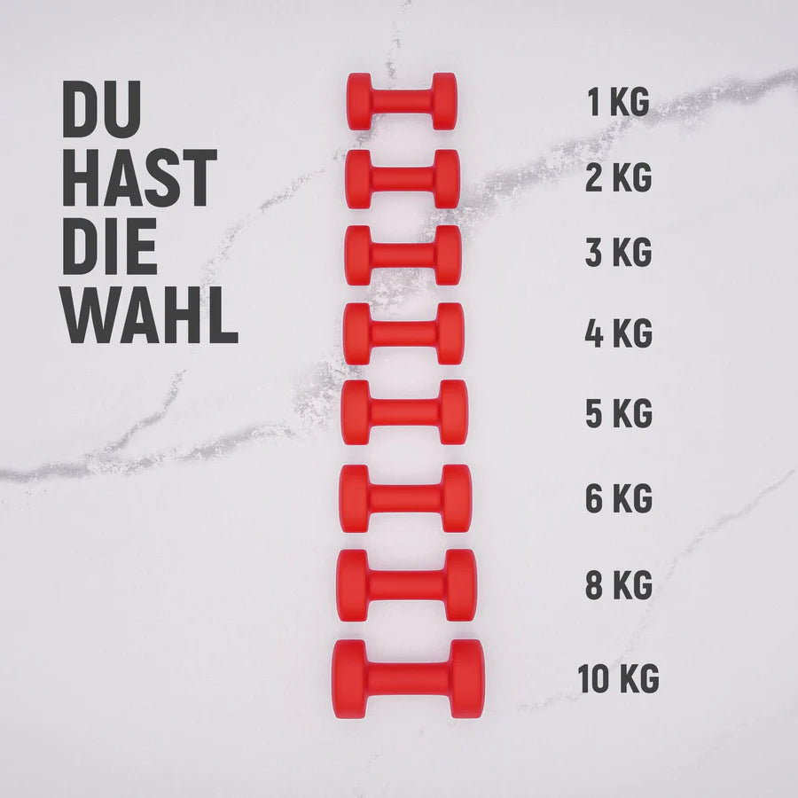 Kurzhanteln mit Neoprenüberzug
