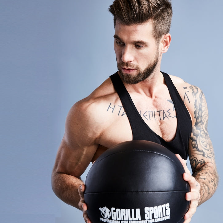 Medizinball aus Leder
